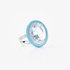 Μοντέρνο μπλε aquamarine δαχτυλίδι