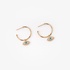 Yellow Gold Evil Eye Hoop Earrings with Brilliant-Cut Diamonds