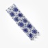 Big white gold bracelet with blue flower made of sapphires and tanzanite