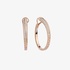 Gold bold hoops with diamonds
