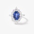 Sapphire oval impressive ring