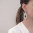 Emerald earrings with diamonds