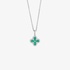 Emerald small cross with diamonds