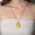 Fashionable silver gold plated pendant snake