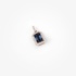 Square sapphire pendant with invisible setting