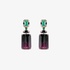 Bicolored tourmaline earrings