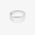 Silver men's square ring