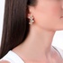 triple butterly earrings with diamonds