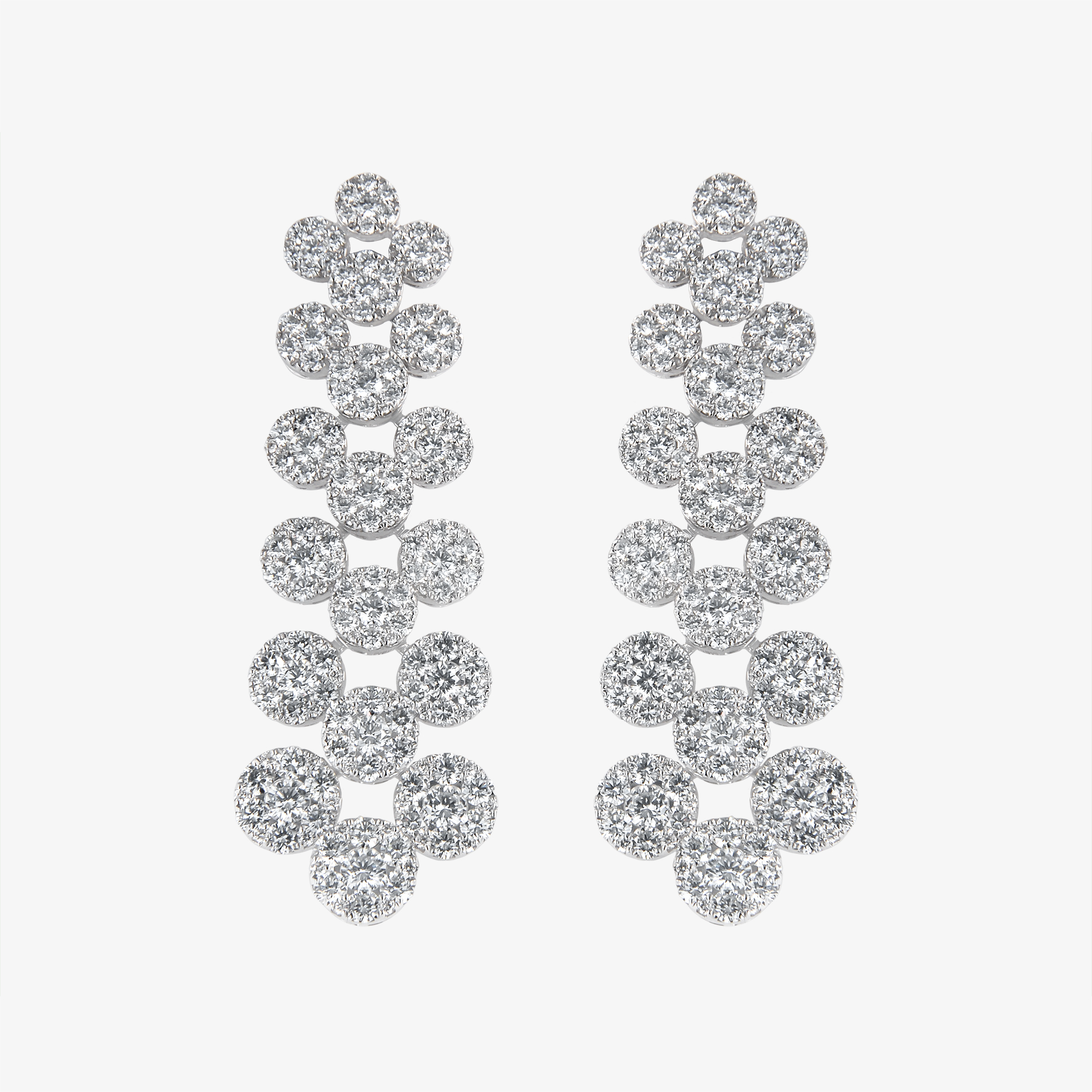 Natural Diamonds and Gold Vento Earrings main image 0