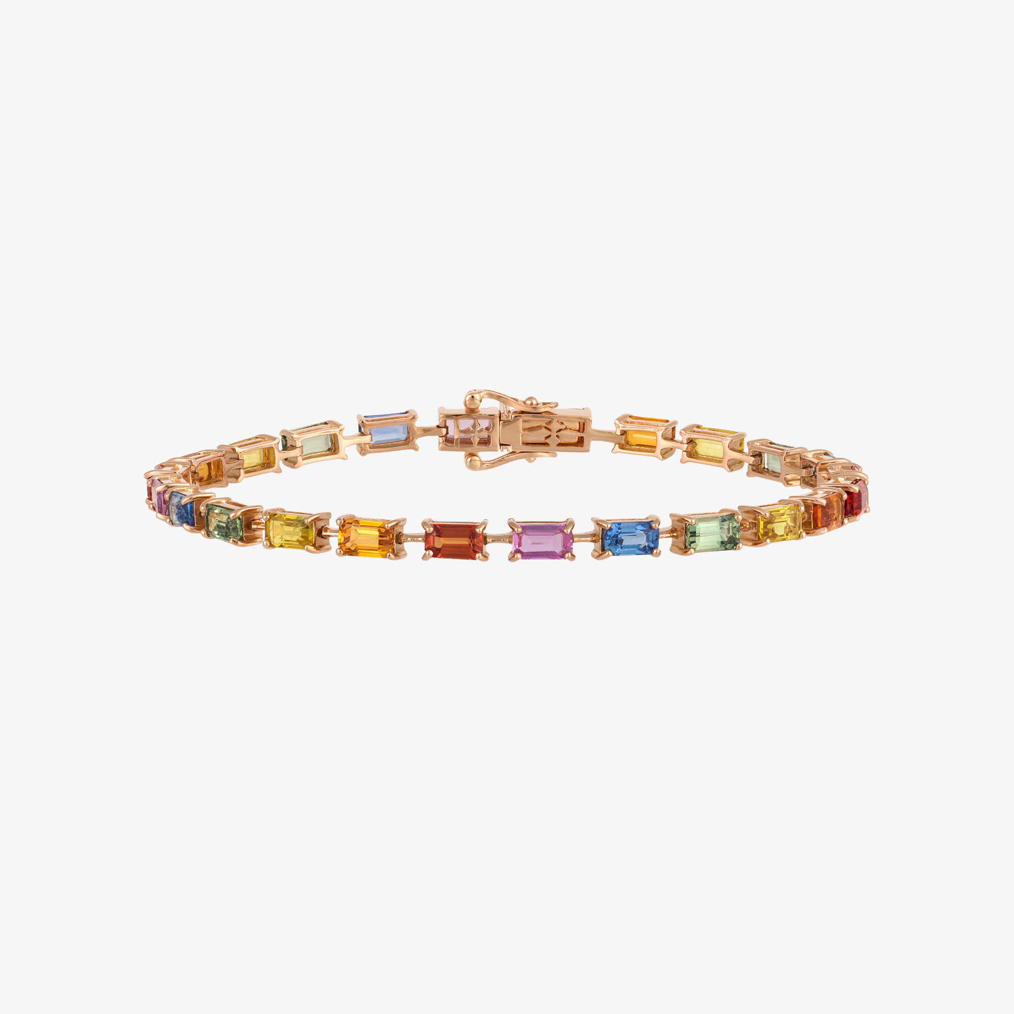 Rainbow tennis bracelet | Venetia Vildiridis E-Shop
