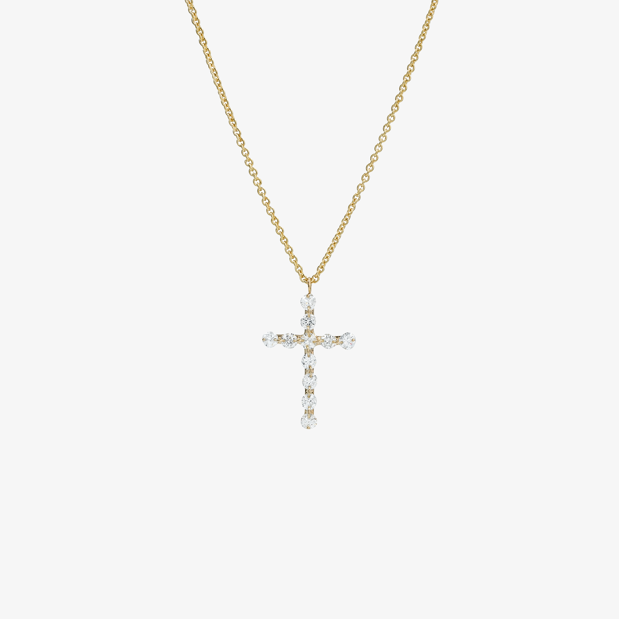 Gold diamond cross | Venetia Vildiridis E-Shop