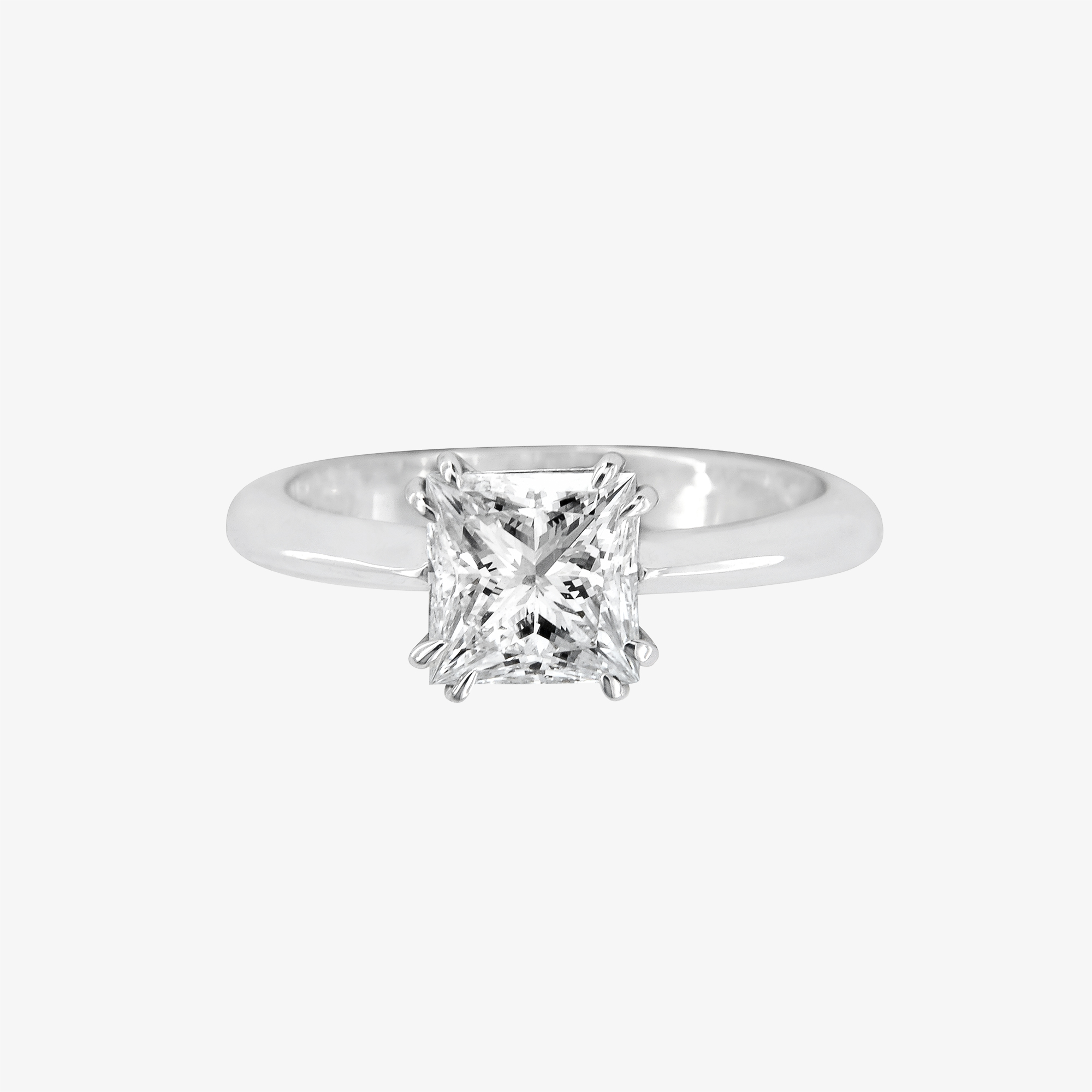 Solitaire princesscut diamond ring Vildiridis