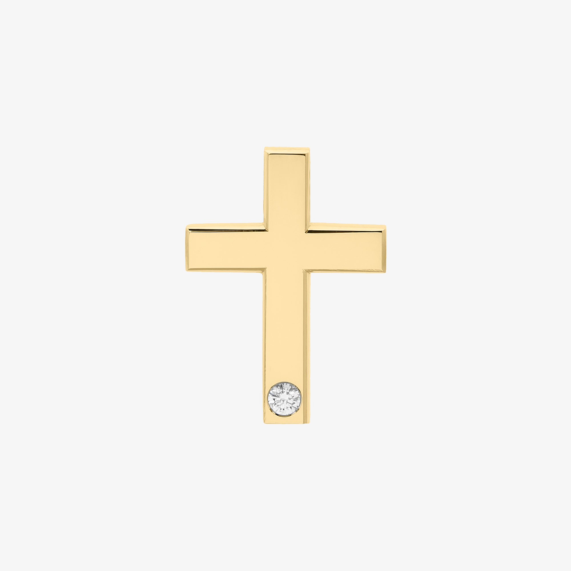 gold cross with a diamond Vildiridis