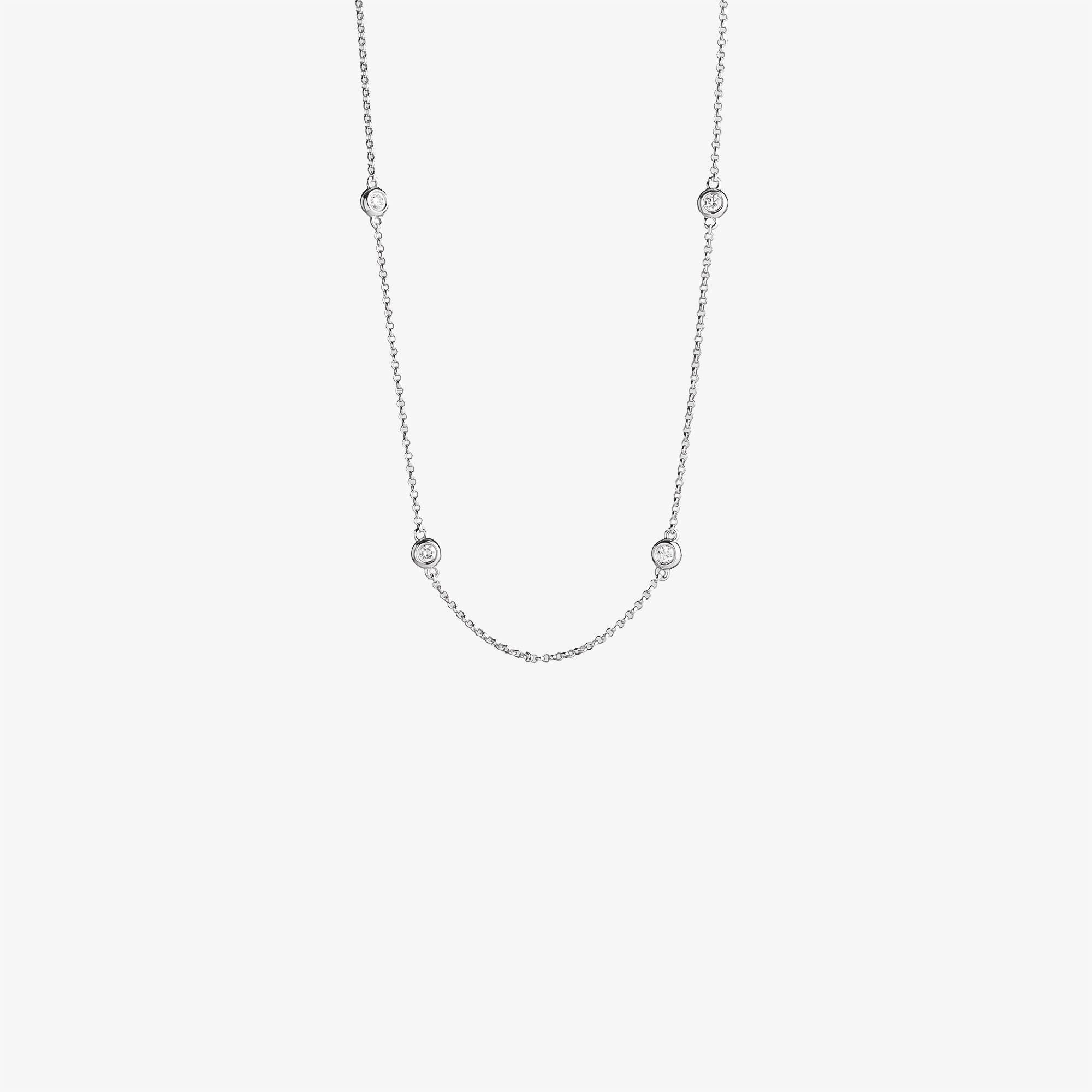 White gold diamond chain Vildiridis