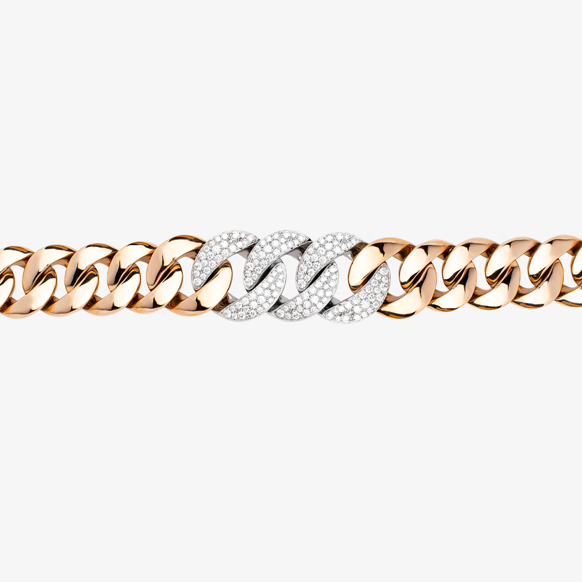 Chunky chain bracelet with diamonds Vildiridis
