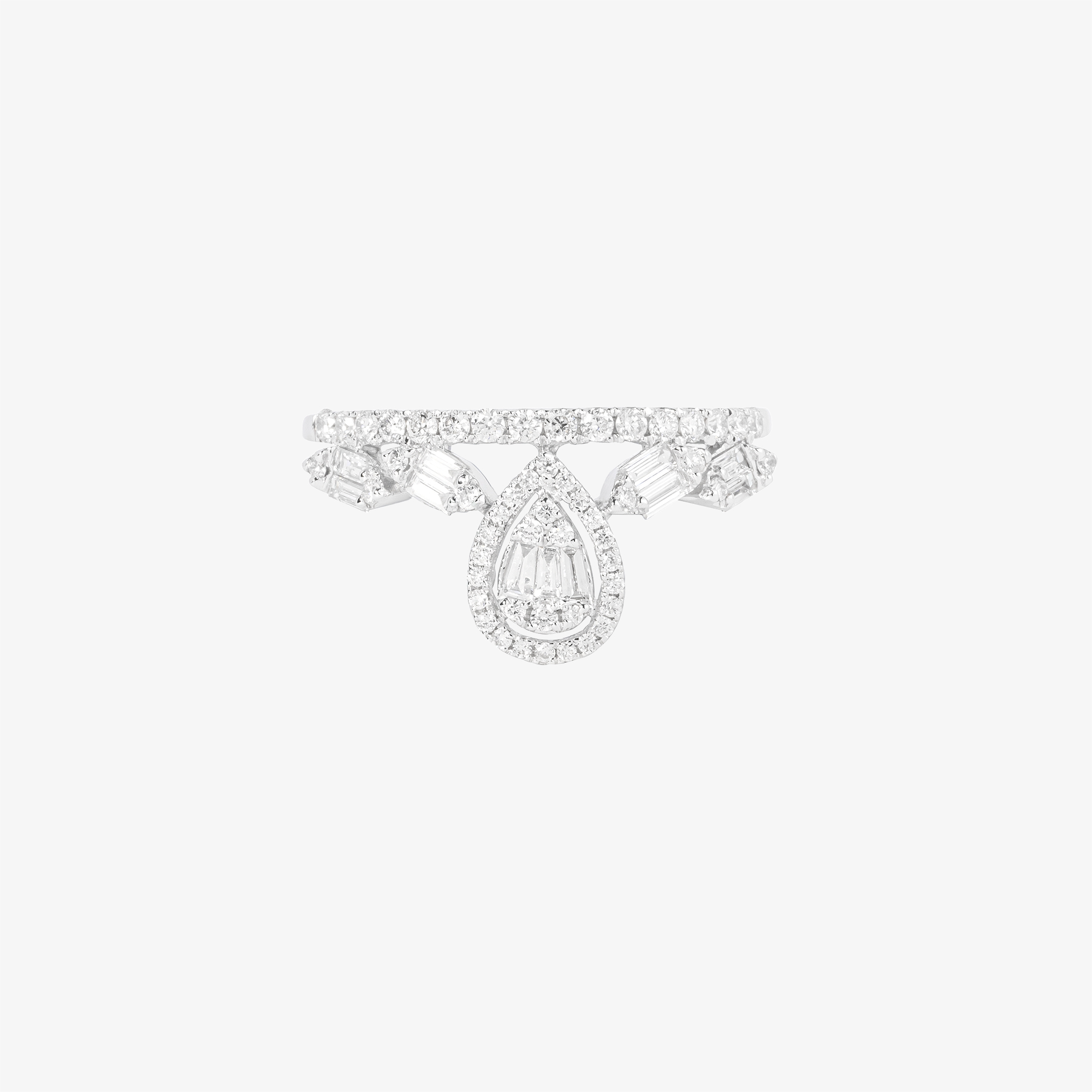 white gold diamond ring with invisible setting | Venetia Vildiridis E-Shop